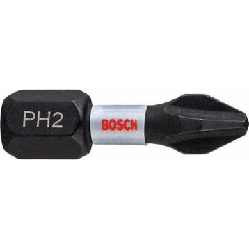 Bosch Impact Control Serisi PH2x25 mm 2'li Vidalama Ucu