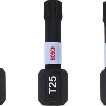 Bosch Impact Control Serisi Tx25 mm 3'lü Vidalama Ucu