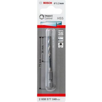 Bosch Impact HSS 1/4 3.2 mm Matkap Ucu