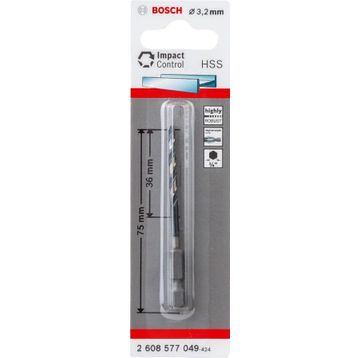 Bosch Impact HSS 1/4 3.2 mm Matkap Ucu
