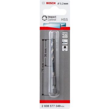 Bosch Impact HSS 1/4 3.2 mm Matkap Ucu
