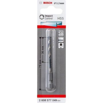 Bosch Impact HSS 1/4 3.2 mm Matkap Ucu