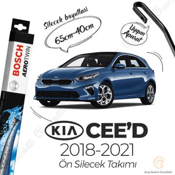 Bosch Kia Ceed Muz 2018-2021 Silecek Takımı