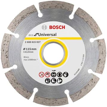 Bosch Küçük Avuç Taşlama Makneleri için Eco for Universal Segmanlı Elmas Kesme Diski