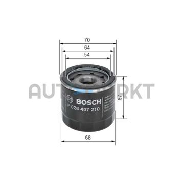 Bosch Mazda 323 1.3i Hatchback 1998-2001 Yağ Filtresi