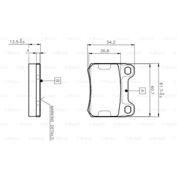 Bosch Mercedes 300E 124 3.0 1985-1993 Arka Balata