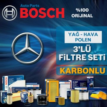 Bosch Mercedes C180 1.8 CGI 2010 2012 Filtre Bakım Seti
