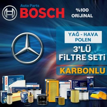 Bosch Mercedes C180 1.8 CGI 2010 2012 Filtre Bakım Seti