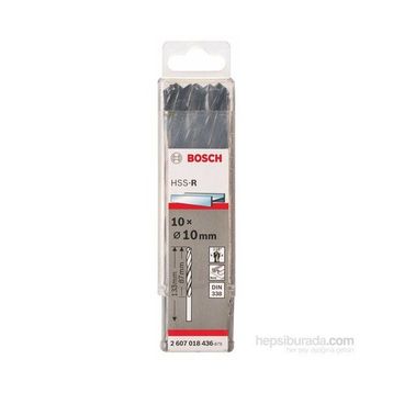Bosch Metal HSS-R Dın 338 10x87x133 mm 10'lu Paket Matkap Ucu