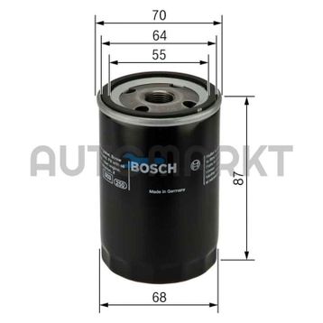 Bosch Mitsubishi Carisma 1.8i 16V 1996-1999 Yağ Filtresi
