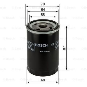 Bosch Mitsubishi Colt 1.6i 16V 2WD 1991-1995 Yağ Filtresi