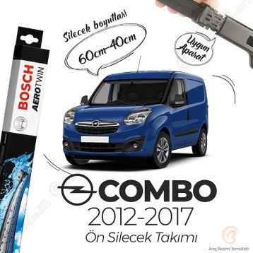Bosch Opel Combo Muz 2012 2017 Silecek Takımı