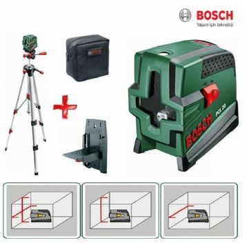 Bosch PCL20 Çapraz Çizgili Nivelman Set
