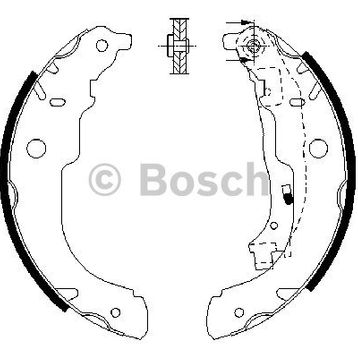 Bosch Peugeot Arka Pabuç Balata