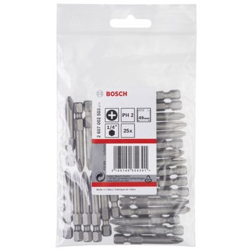 Bosch PH2x49 mm 25'li Extra Hard Serisi Vidalama Ucu