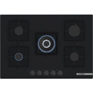 Bosch PNQ7B6P30O Serie 4 Gazlı 75 cm Sert Cam Siyah Doğalgaz Ocak