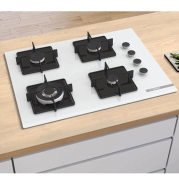 Bosch POH7C2P30O 67 cm Beyaz Cam Ankastre Ocak