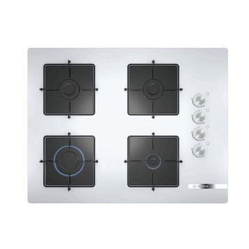 Bosch POP7C2O12O Beyaz 67 cm Cam Ankastre Ocak