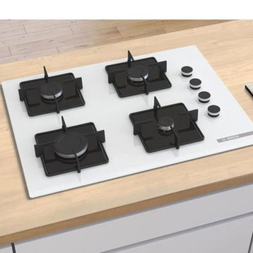Bosch POP7C2P30O 67 cm Beyaz Cam Ankastre Ocak