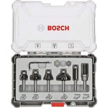 Bosch Pro 6 Parça Karışık 6 mm Şaftlı Freze Seti