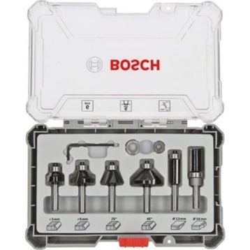 Bosch Pro 6 Parça Karışık 6 mm Şaftlı Freze Seti