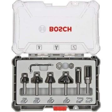 Bosch Pro 6 Parça Karışık 6 mm Şaftlı Freze Seti