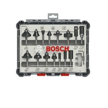 Bosch Pro Karışık 6 mm 15'li Şaftlı Freze Seti