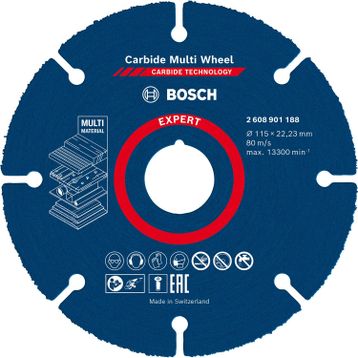 Bosch Professional 1X Expert Carbide Multi Wheel 115 mm Avuç Taşlama Makinesi Diski