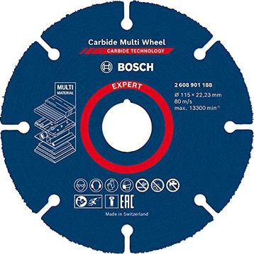 Bosch Professional 1X Expert Carbide Multi Wheel 115 mm Avuç Taşlama Makinesi Diski