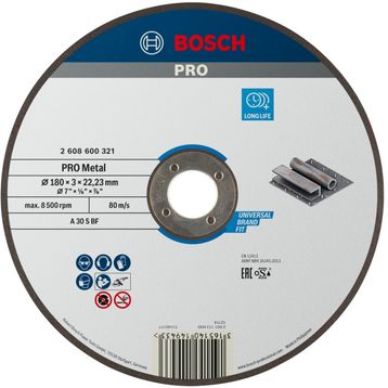 Bosch Professional Gri 180 mm 1 Adet Düz Metal Kesme Diski