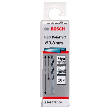 Bosch Professional HSS PointTeQ Spiral 75 mm Matkap Ucu