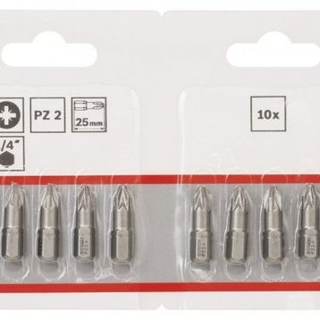Bosch PZ 2x25 mm 10'lu Extra Hard Serisi Vidalama Ucu