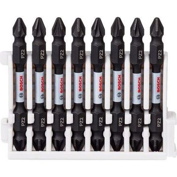 Bosch PZ2 65 mm 8'li Impact Control Serisi Çift Taraflı Vidalama Ucu