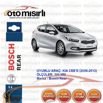 Bosch Rear Kia Ceed 2006-2009 Arka Silecek