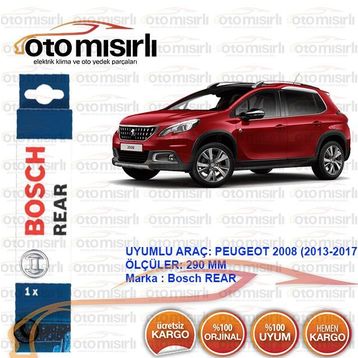Bosch Rear Peugeot 2008 2013-2018 Arka Silecek