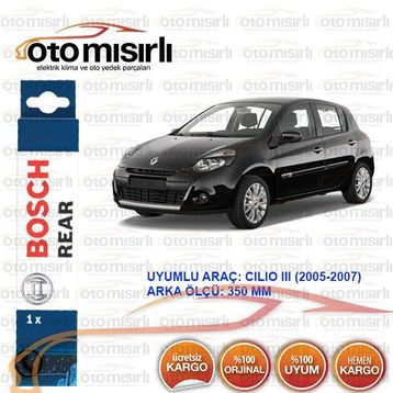 Bosch Rear Renault Clio 3 2005-2007 Arka Silecek