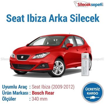 Bosch Rear Seat İbiza 2009-2012 Siyah Arka Silecek