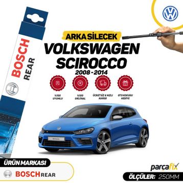Bosch Rear Volkswagen Scirocco 2008-2014 Arka Silecek