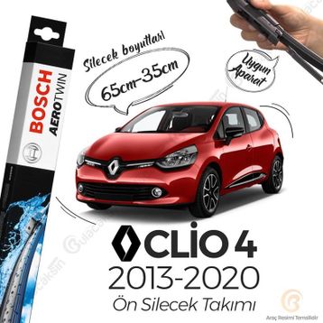 Bosch Renault Clio 4 Muz 2012-2020 Silecek Takımı