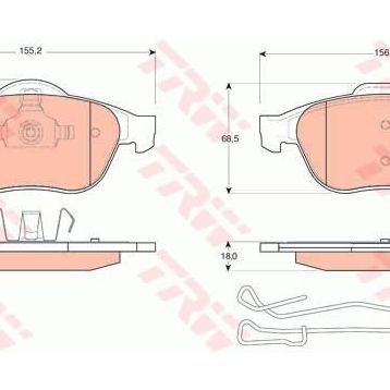 Bosch Renault Laguna 3 1.6 2007-2016 Arka Balata