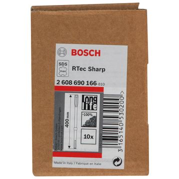Bosch SDS-Max Rtec 400 mm 10'lu Sivri Keski