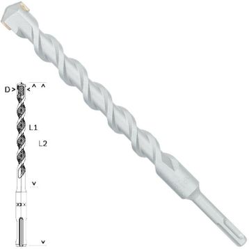 Bosch SDS Plus 1 Taş ve Beton 22x200x260mm Matkap Ucu