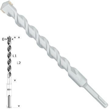 Bosch SDS Plus 1 Taş ve Beton 22x200x260mm Matkap Ucu
