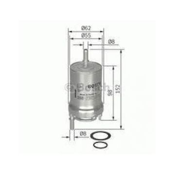 Bosch Skoda Fabia 1.4 2006-2007 Benzin Filtresi