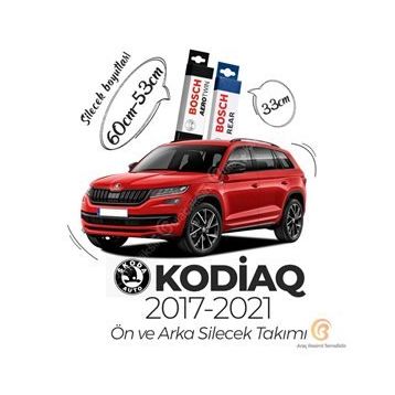 Bosch Skoda Kodiaq Ön Arka 2017-2021 Aerotwin Silecek