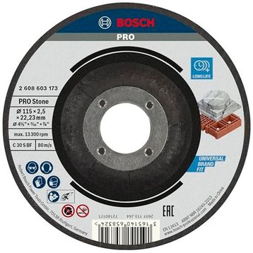 Bosch Standard Seri 115x2.5 mm Taş Bombeli Taş Kesme Diski