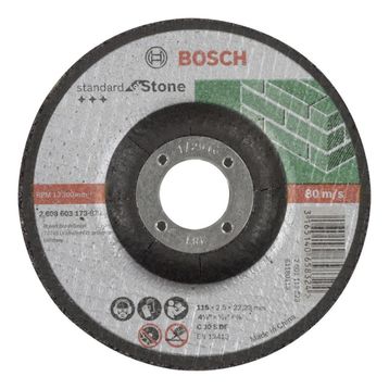 Bosch Standard Seri 115x2.5 mm Taş Bombeli Taş Kesme Diski