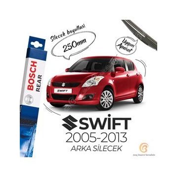 Bosch Suzuki Swift Arka 2005-2013 Rear H250 Silecek