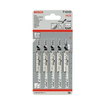 Bosch T101D 5'li Paket Dekupaj Testeresi Bıçağı