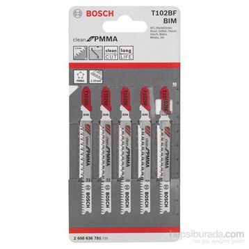 Bosch T102BF 5'li Paket Dekupaj Testeresi Bıçağı